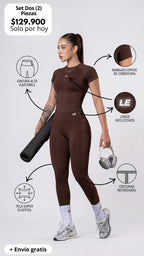 SET ONIKA DE COMPRESION | DOS PIEZAS | BLUSA | LEGGIN | REF. 1170
