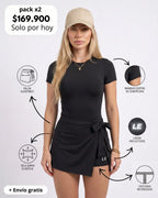 ENTERIZO VESTIDO ESSENTIALS CON MANGAS | LUSIAN REF.1169